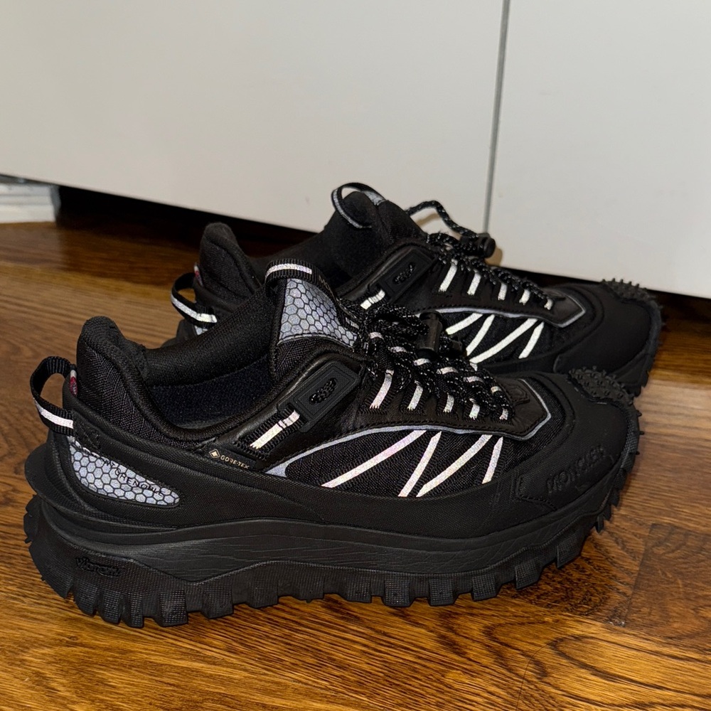Moncler Black Athletic Shoes